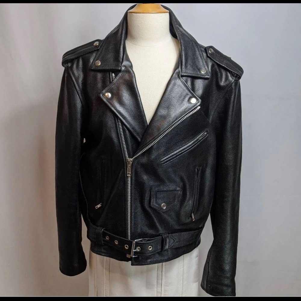 100% genuine leather Moto jacket